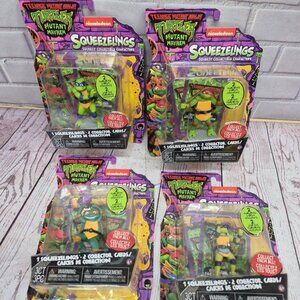 Teenage Mutant Ninja Turtles Mutant Mayhem Squeezelings Complete Set Of 4~Sealed